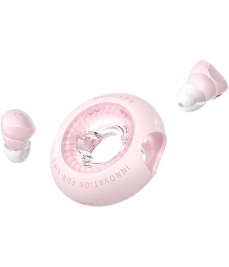 Auriculares bluetooth vention nbrp0 con estuche de carga/ autonomía 6h/ rosas