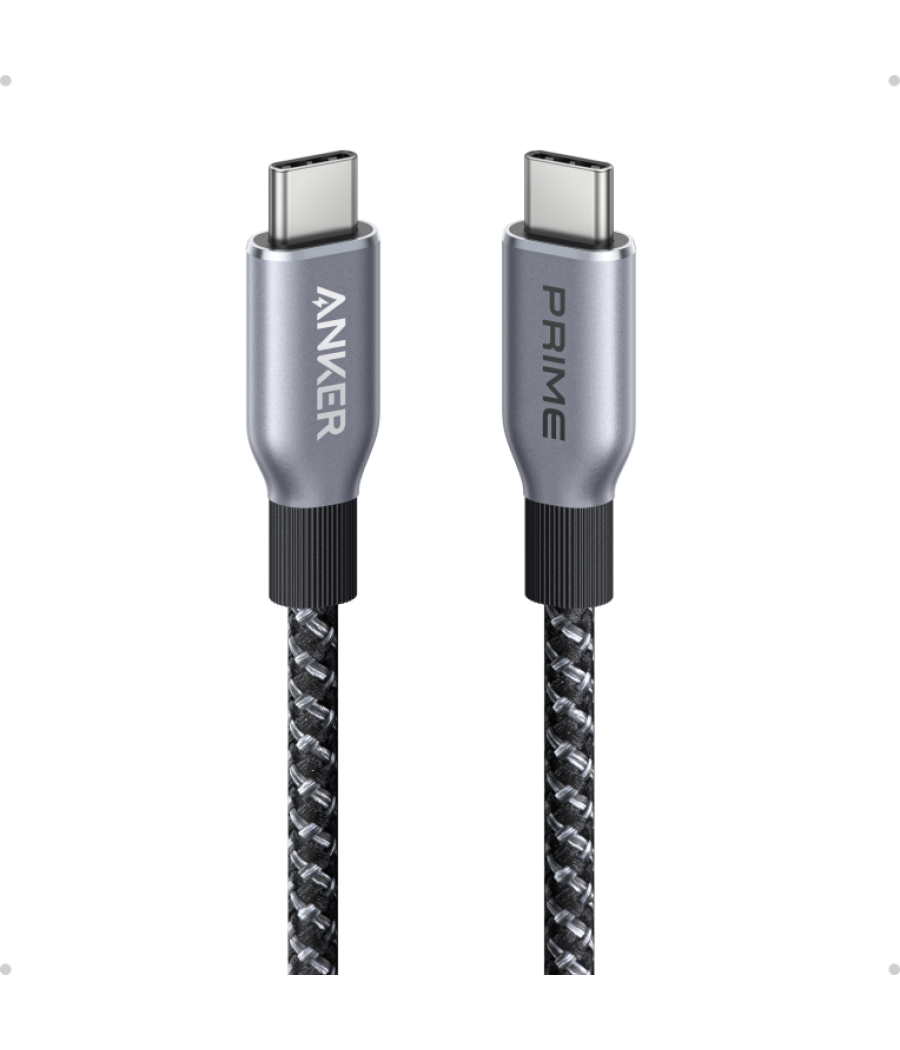 Cable anker anker prime usb-c to usb-c cable (6ft 240w upcycled-braided)