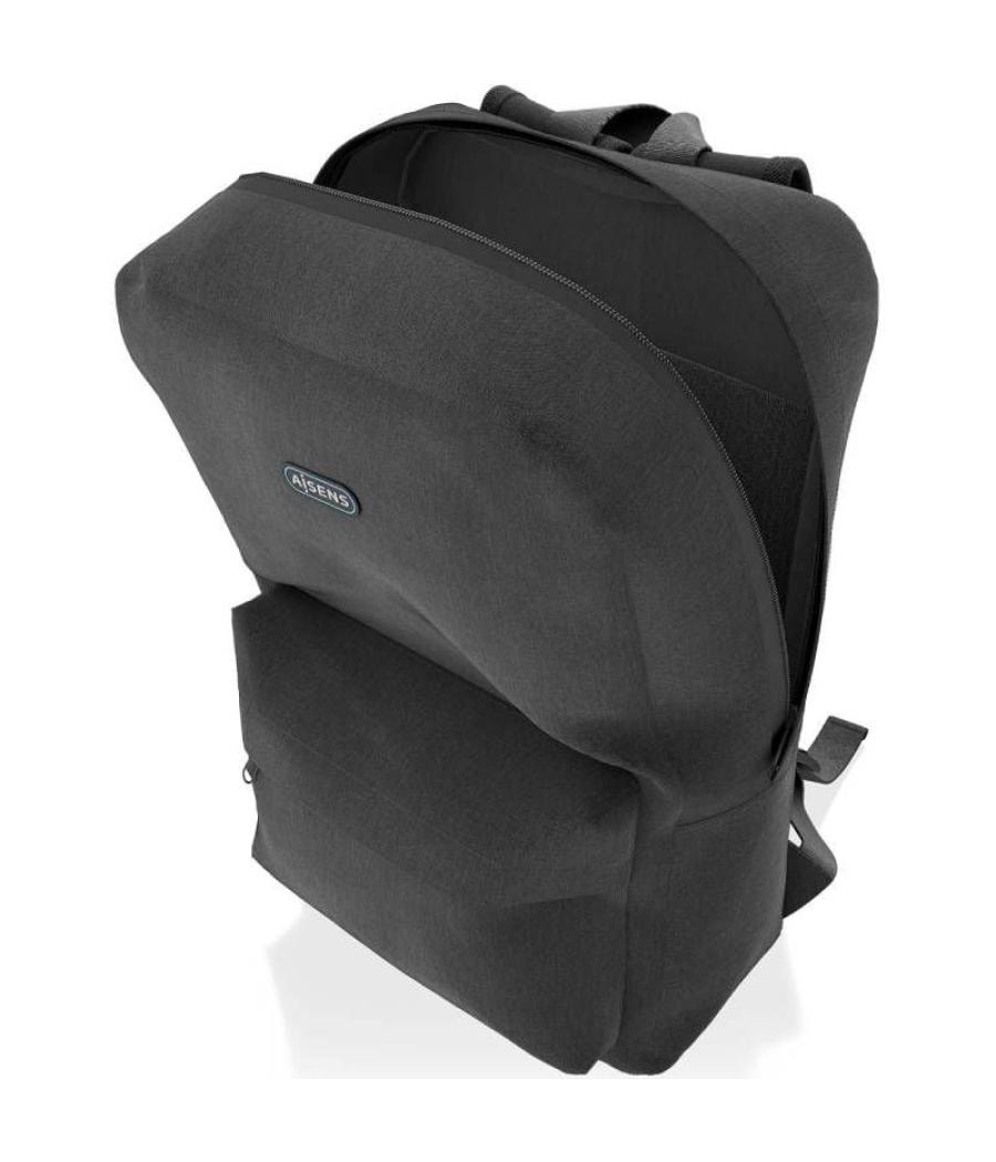 Mochila aisens asbg-bp080-bk para portátiles hasta 15.6'/ negro