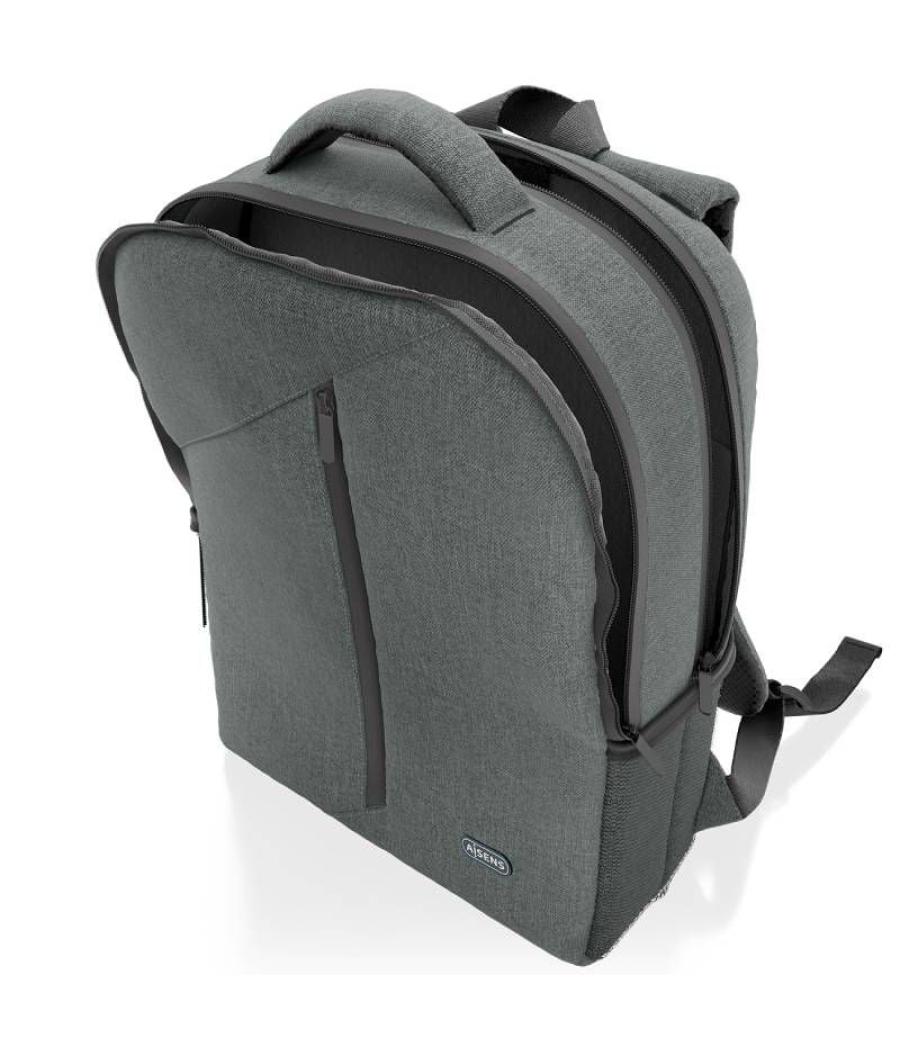 Mochila aisens premium asbg-bp084-gr para portátiles hasta 15.6'/ gris