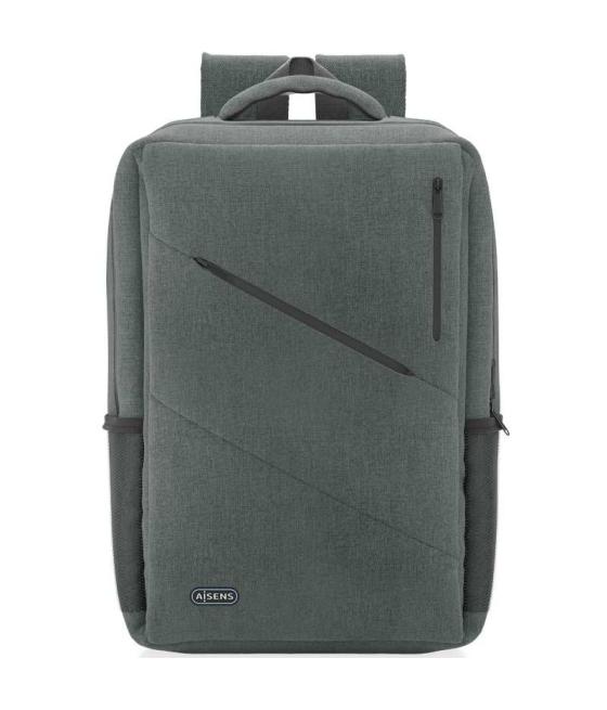 Mochila aisens urbana y de oficina asbg-bp085-gr para portátiles hasta 15.6'/ gris