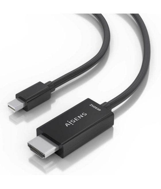 Cable conversor aisens a125-0888/ mini displayport macho - hdmi macho/ 2m/ negro