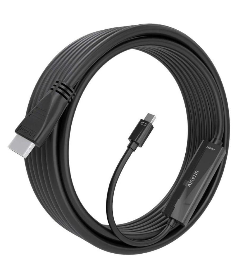 Cable conversor aisens a125-0890/ mini displayport macho - hdmi macho/ 5m/ negro