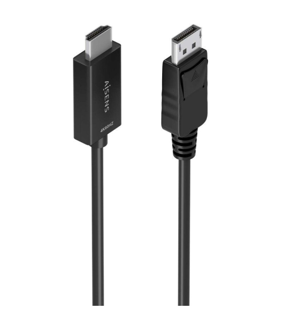 Cable conversor aisens a125-0896/ displayport macho - hdmi macho/ 5m/ negro
