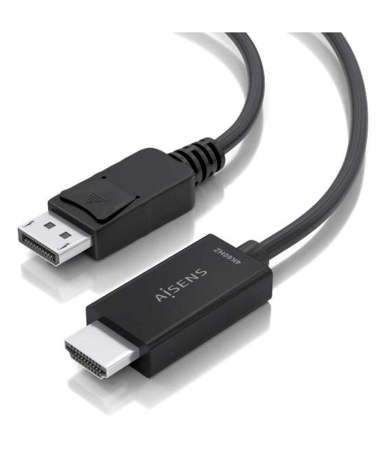 Cable conversor aisens a125-0896/ displayport macho - hdmi macho/ 5m/ negro