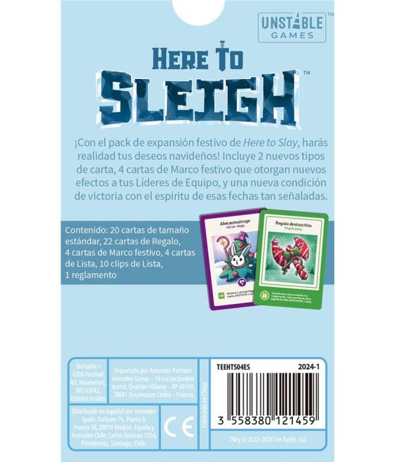Juego de mesa here to sleigh