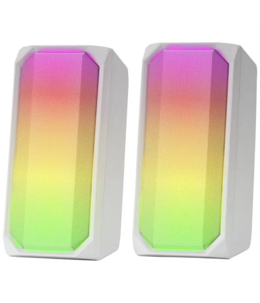 Altavoces mars gaming msrgb bt 15w blanco