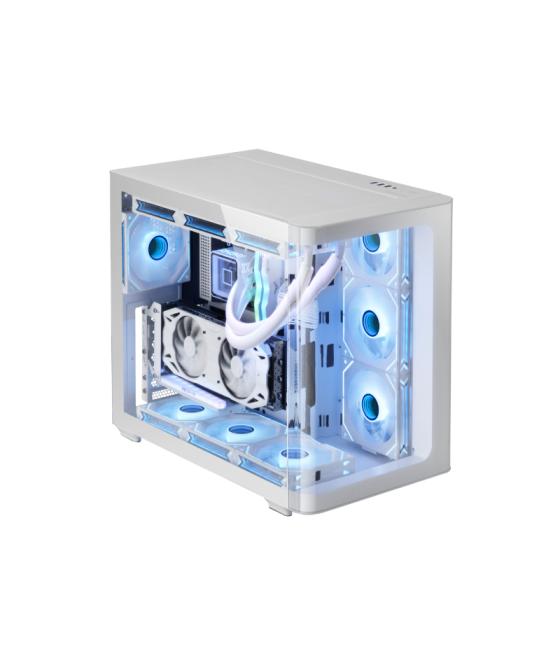 Caja semitorre atx mc-fusion argb blanco mars gaming