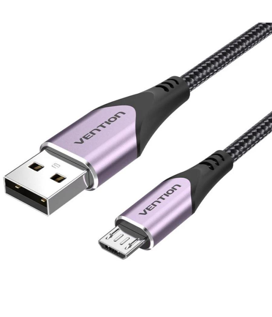 Cable usb 2.0 a micro usb m-m 1.5 m purpura vention