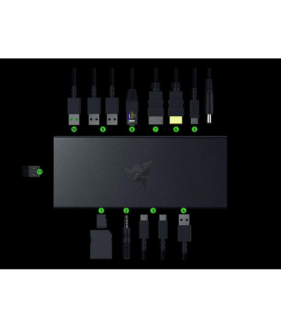 Cargador razer usb 4 dock (rc21-02280100-r3ek)