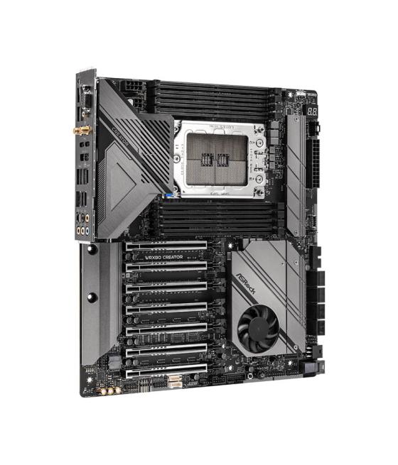 Placa asrock wrx80 creator r2.0,amd,str5,wrx80,8ddr4,2tb,vga+2mdp,8sata3+2m.2,2x 10 gigabitlan+wifi6e+bt,usb3.2,eeb