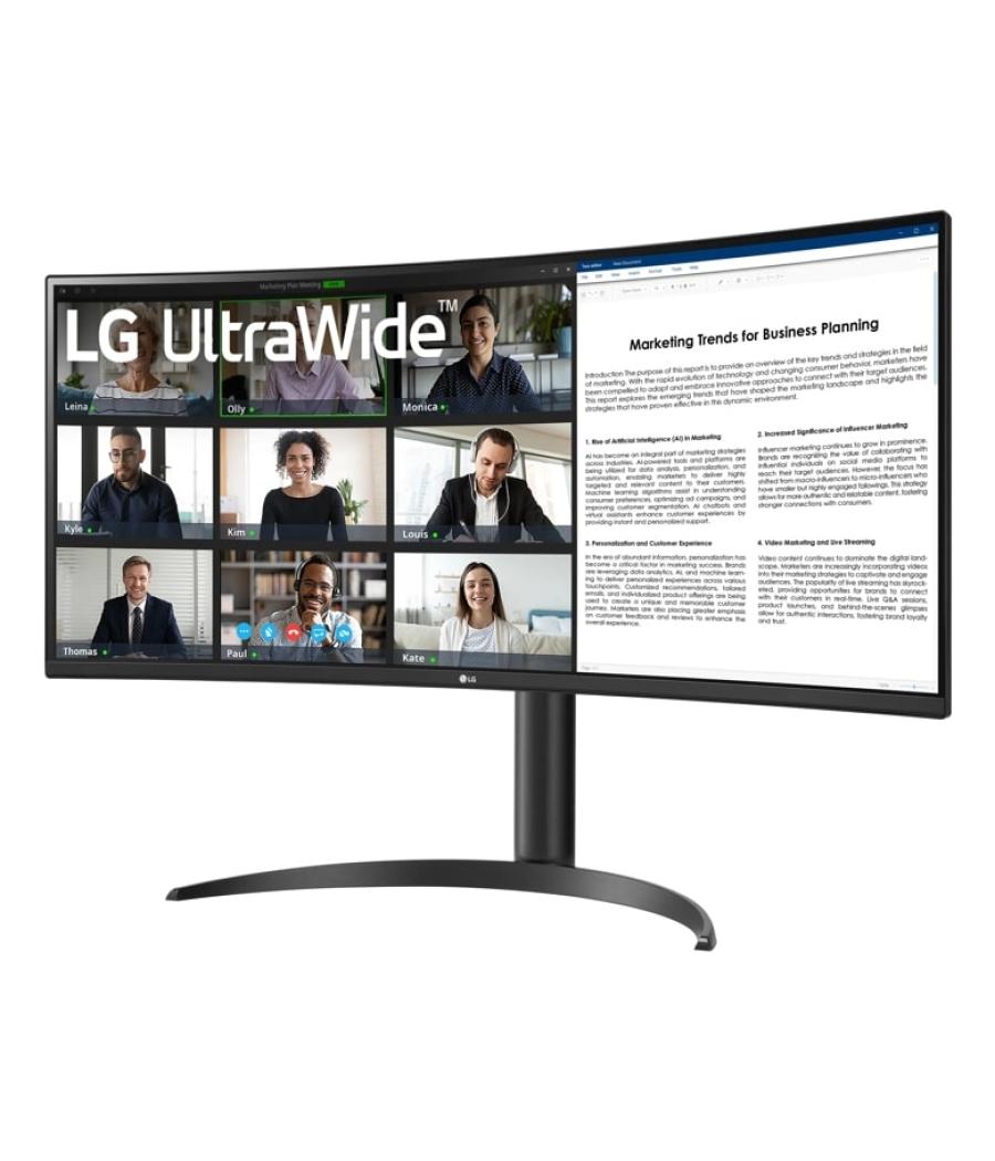 Curva lg 34wr55qk - b 34pulgadas 3440 x 1440 5ms hdmi displayport reg. altura