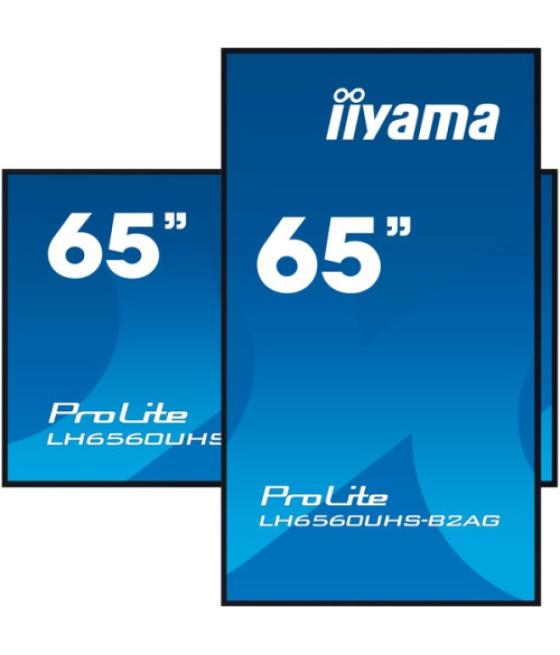 Monitor iiyama 65" 3840x2160, uhd, 500cd/m2, landscape portrait, mm 2x 10w, 3x hdmi, usb 2.0 x2, wifi, lan, media play usb, cont