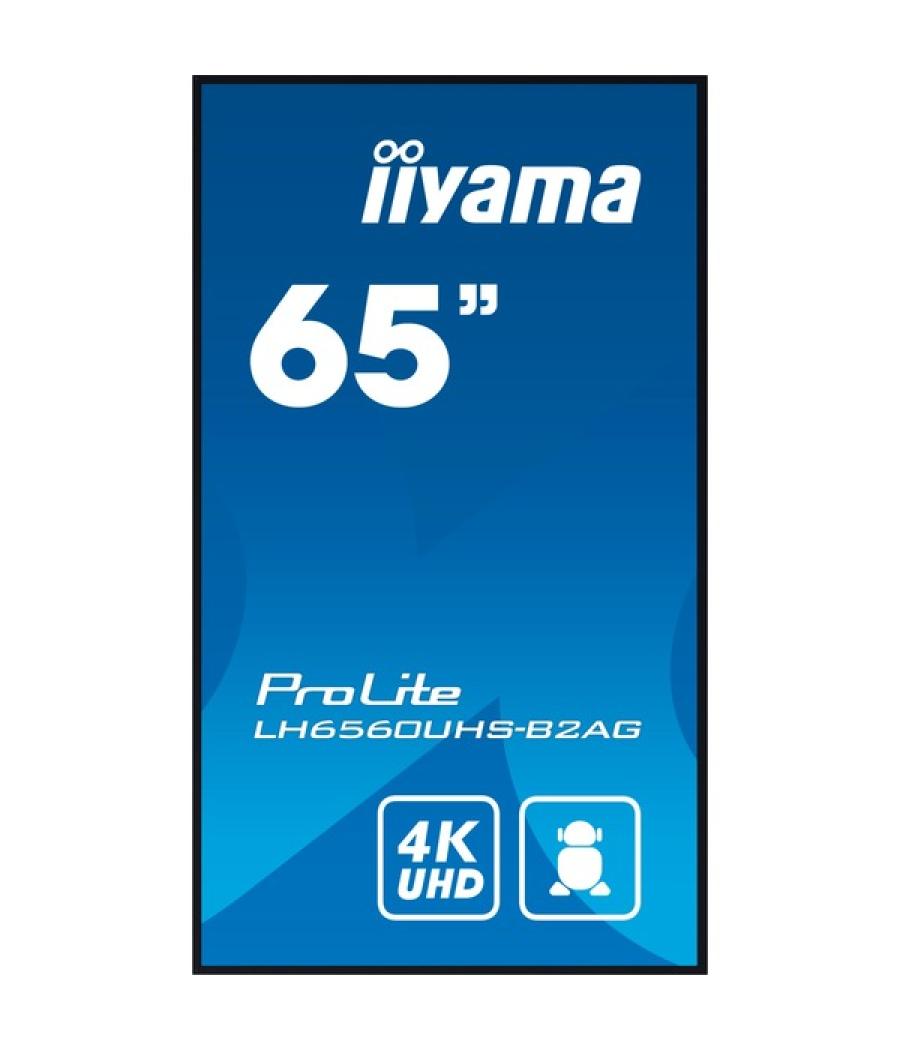 Monitor iiyama 65" 3840x2160, uhd, 500cd/m2, landscape portrait, mm 2x 10w, 3x hdmi, usb 2.0 x2, wifi, lan, media play usb, cont