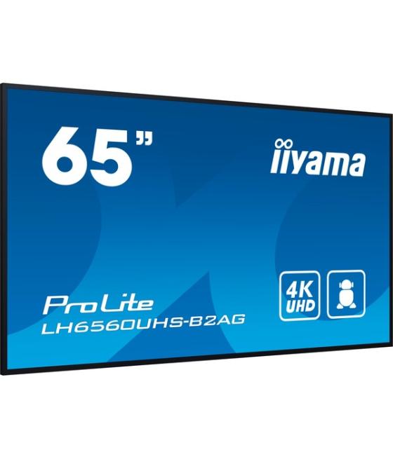 Monitor iiyama 65" 3840x2160, uhd, 500cd/m2, landscape portrait, mm 2x 10w, 3x hdmi, usb 2.0 x2, wifi, lan, media play usb, cont