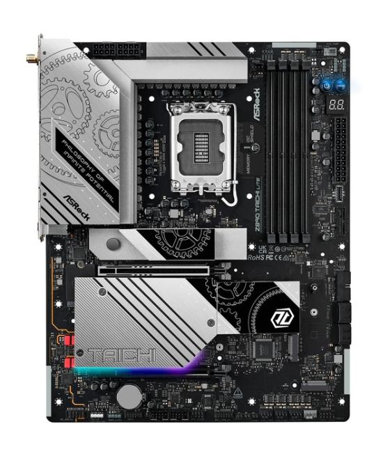 Placa asrock z890 taichi lite,intel,1851,z890,4ddr5,256gb,2hdmi+thunderbolt,4sata3+4m.2,1x5 +1x2.5 gigabitlan,wifi7+bt5.4,13usb3