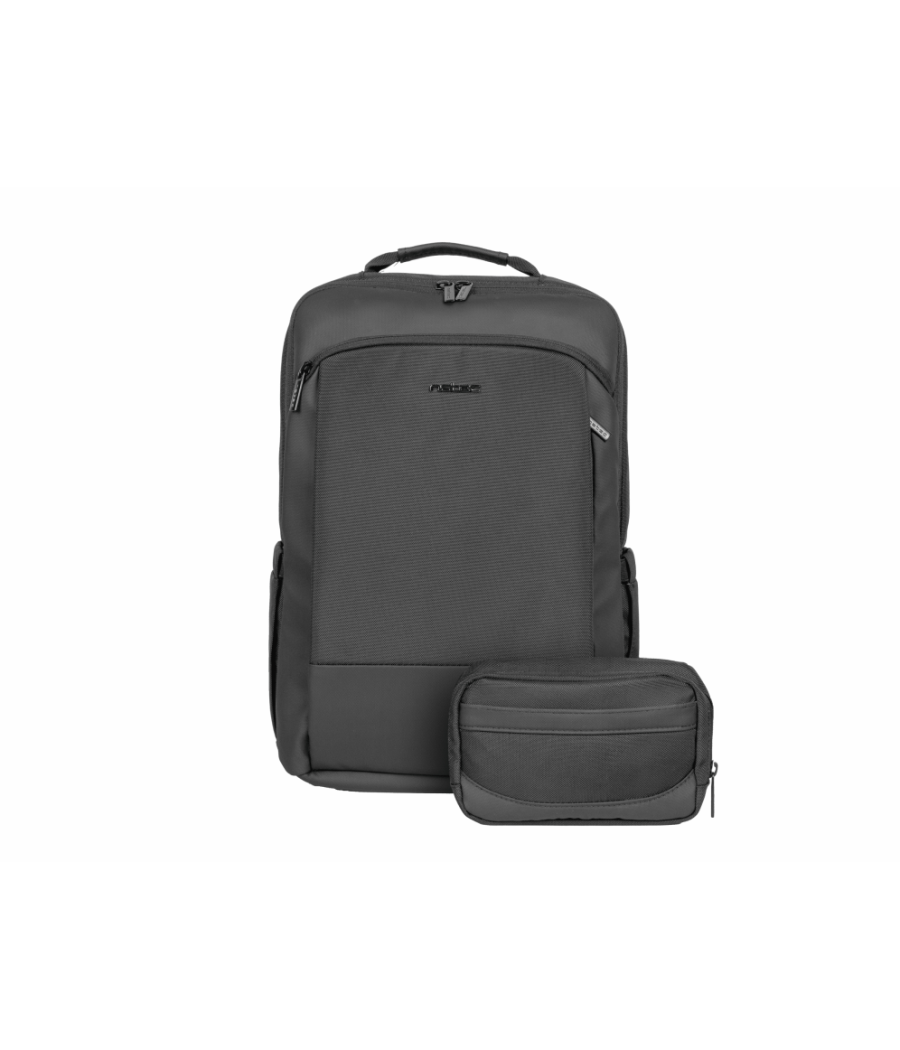 Mochila natec kudu plus para portatil hasta 15.6" negra con organizador 16 ltrs