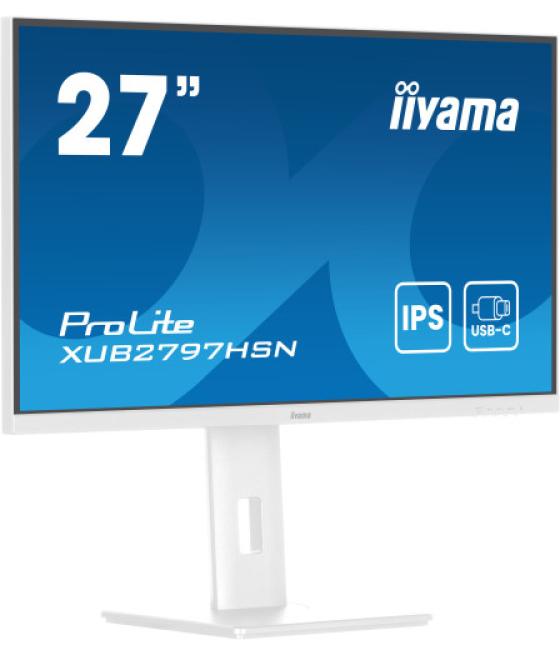 Iiyama prolite xub2797hsn-w2 pantalla para pc 68,6 cm (27") 1920 x 1080 pixeles full hd led blanco