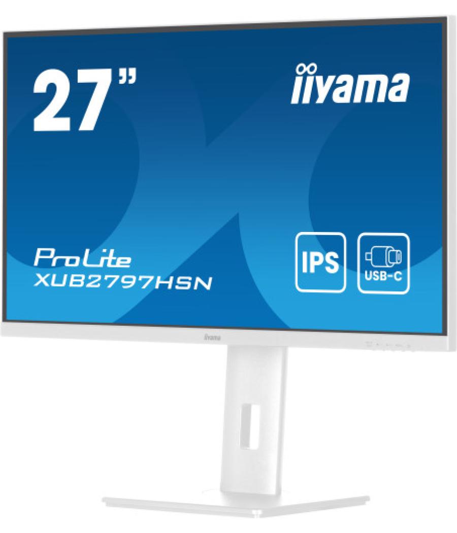 Iiyama prolite xub2797hsn-w2 pantalla para pc 68,6 cm (27") 1920 x 1080 pixeles full hd led blanco