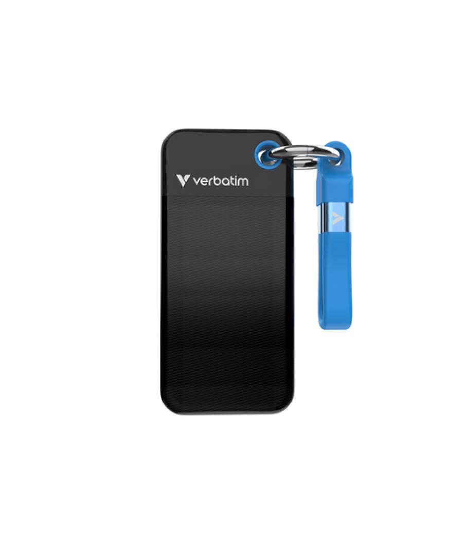 Verbatim Pocket SSD 2 TB USB Tipo C 3.2 Gen 2 (3.1 Gen 2) Negro, Azul