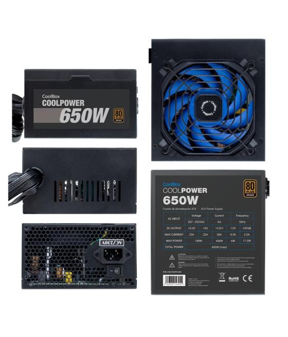 Fuente de alimentacion coolbox coolpower gaming atx 650w