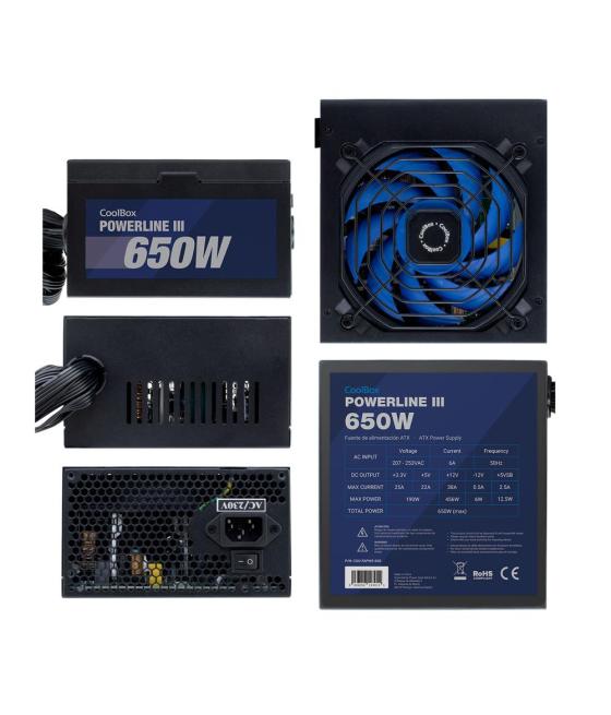 Fuente de alimentacion coolbox powerline iii gaming atx 650w