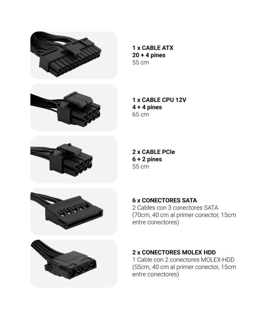 Fuente de alimentacion coolbox powerline iii gaming atx 850w