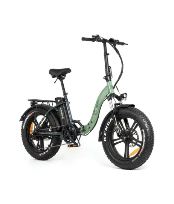 Ebike porto ii - urban - fat 20” x 4 -f.hidraulico - bat.extraible - verde