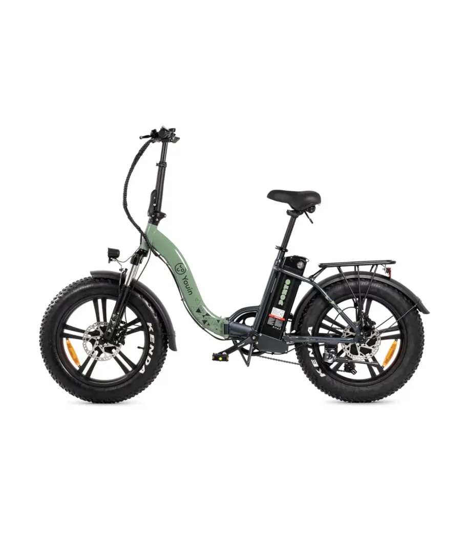 Ebike porto ii - urban - fat 20” x 4 -f.hidraulico - bat.extraible - verde