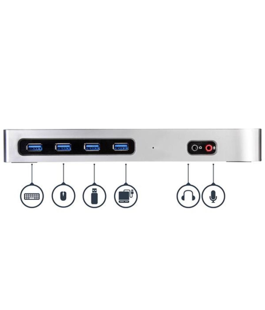 StarTech.com Docking Station 4K Dual con 6 Puertos USB C / USB 3.0