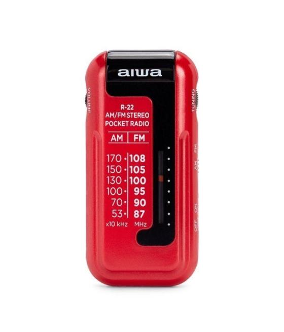 Radio portátil aiwa r-22rd/ roja