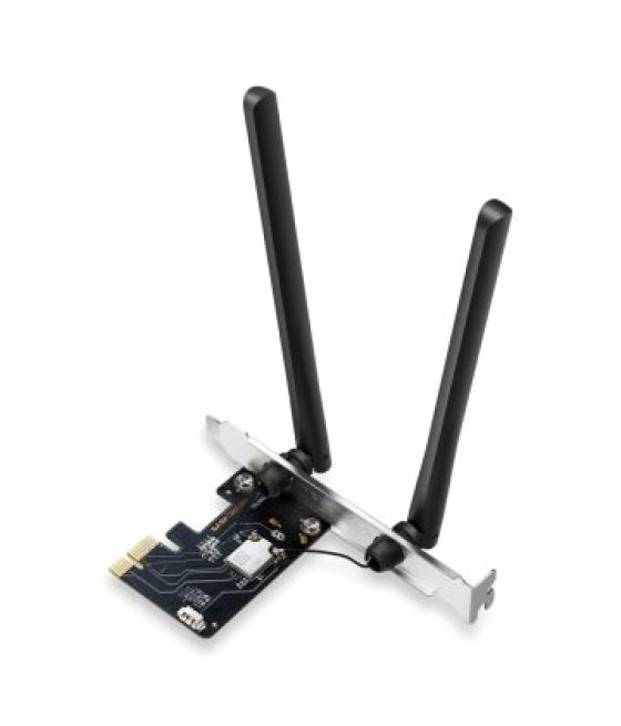 Pci express wifi 6 triple banda y bluetooth 5.3 mercusys ma86xe axe5400 6ghz-5ghz-2.4ghz hasta 5400mbps 2 antenas