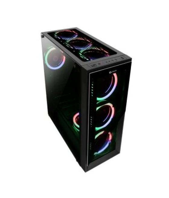 Caja atx semitorre gaming talius valkyria led rgb usb 3.0