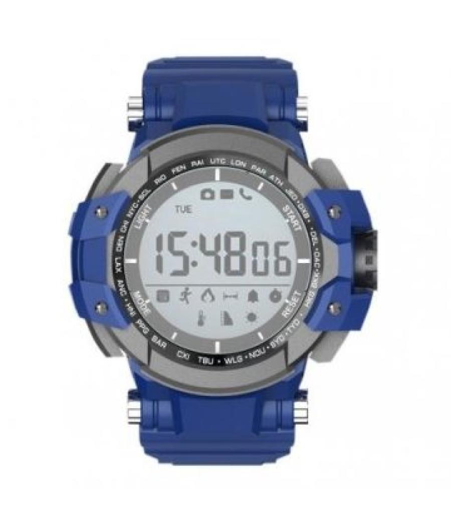 Reloj inteligente deportivo billow xs15bl anti-shock ip68 bt 4.0 g-sensor pila interna 12 meses azu