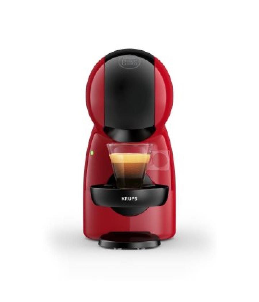 Cafetera krups piccolo xs dolce gusto 1600 w, 15 bar color rojo y negro