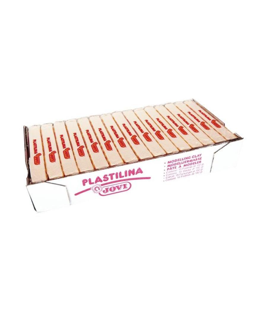 Jovi plastilina school caja 15 pastillas 150gr blanco