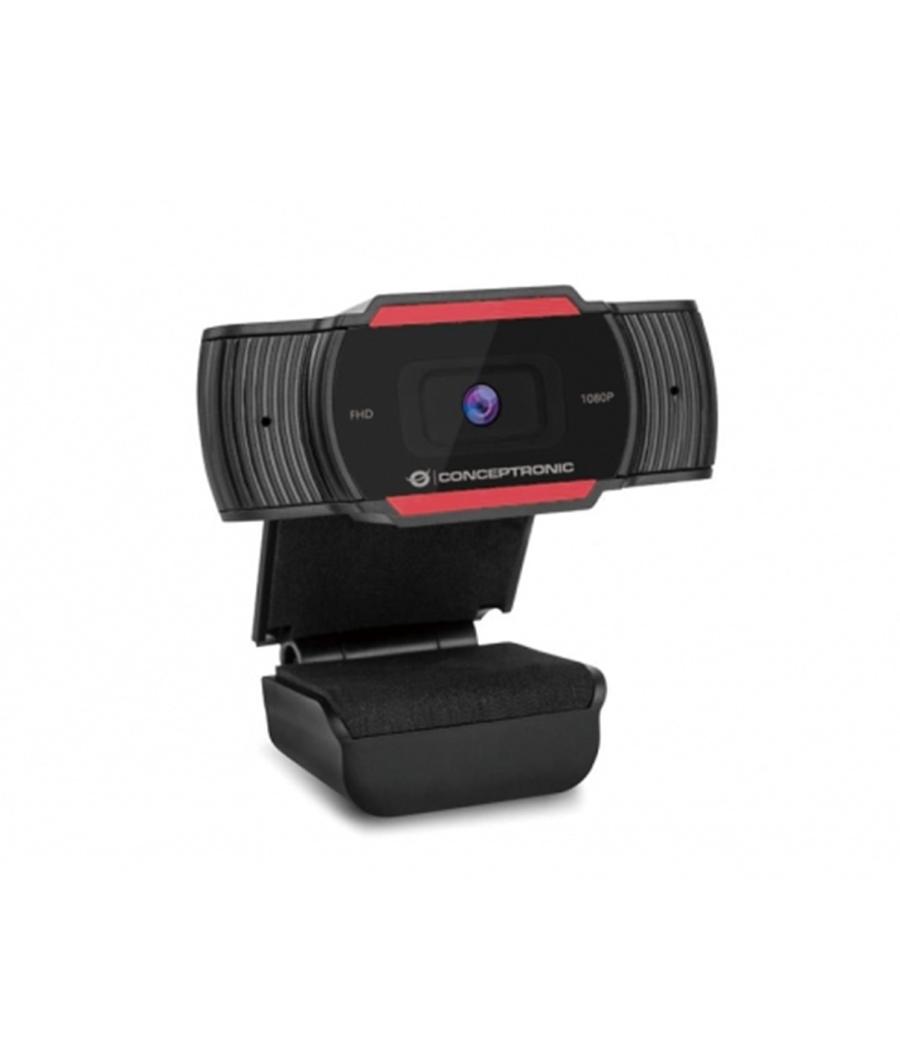 Webcam fhd conceptronic amdis04r - 1080p - usb - 30 fps - angulo vision 65º - foco fijo - microfono integrado