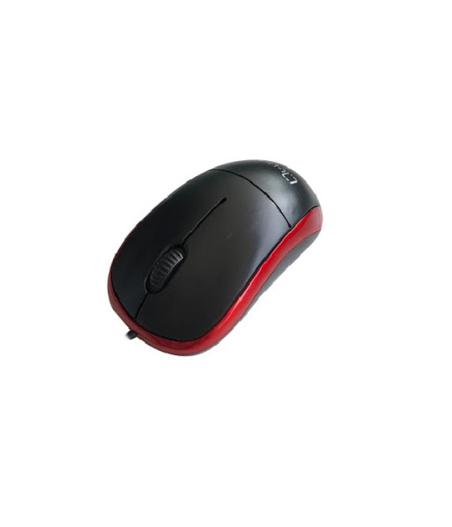 Raton optico usb l - link negro - rojo