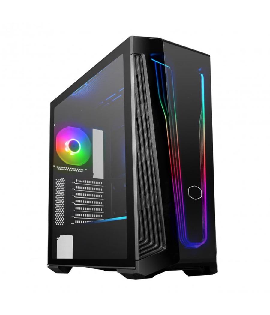 Caja ordenador gaming atx cooler master mb540 negra cristal templado - 1 x 120mm argb