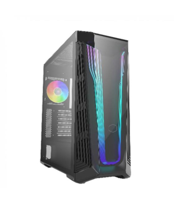 Caja ordenador gaming atx cooler master mb540 negra cristal templado - 1 x 120mm argb