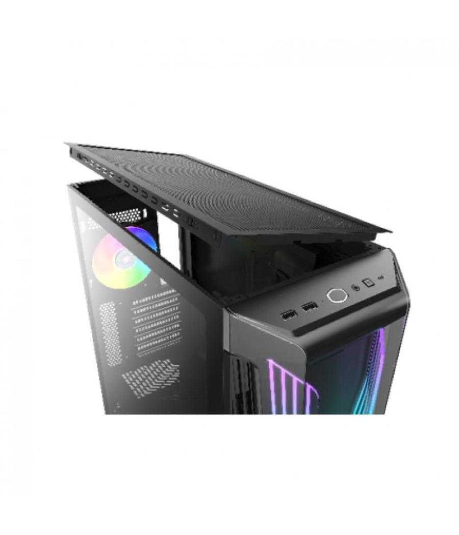 Caja ordenador gaming atx cooler master mb540 negra cristal templado - 1 x 120mm argb