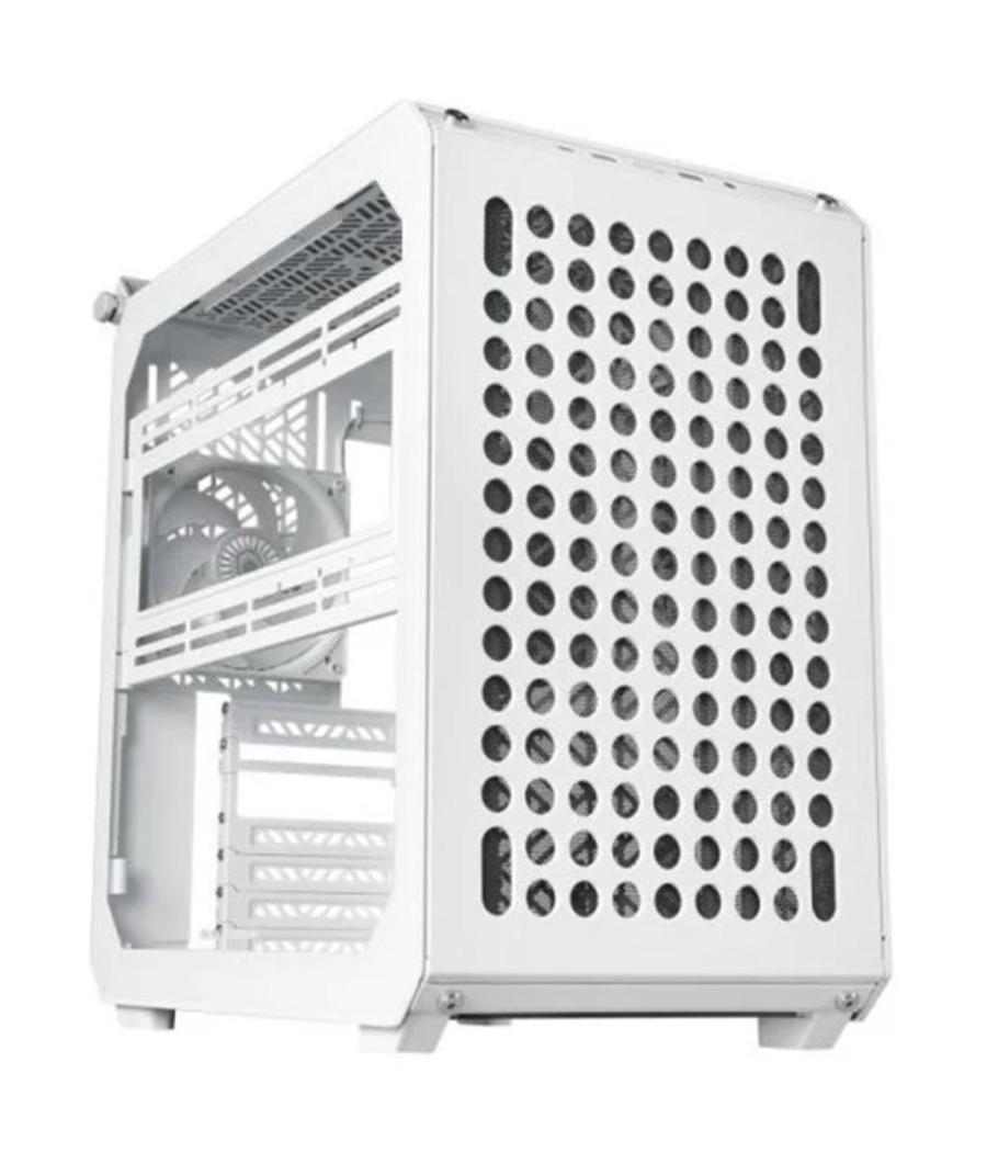 Caja ordenador gaming cooler master qube 500 flatpack atx cristal templado blanco