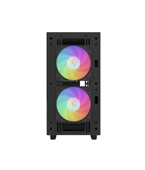 Caja ordenador gaming deepcool ch360 matx cristal templado negro