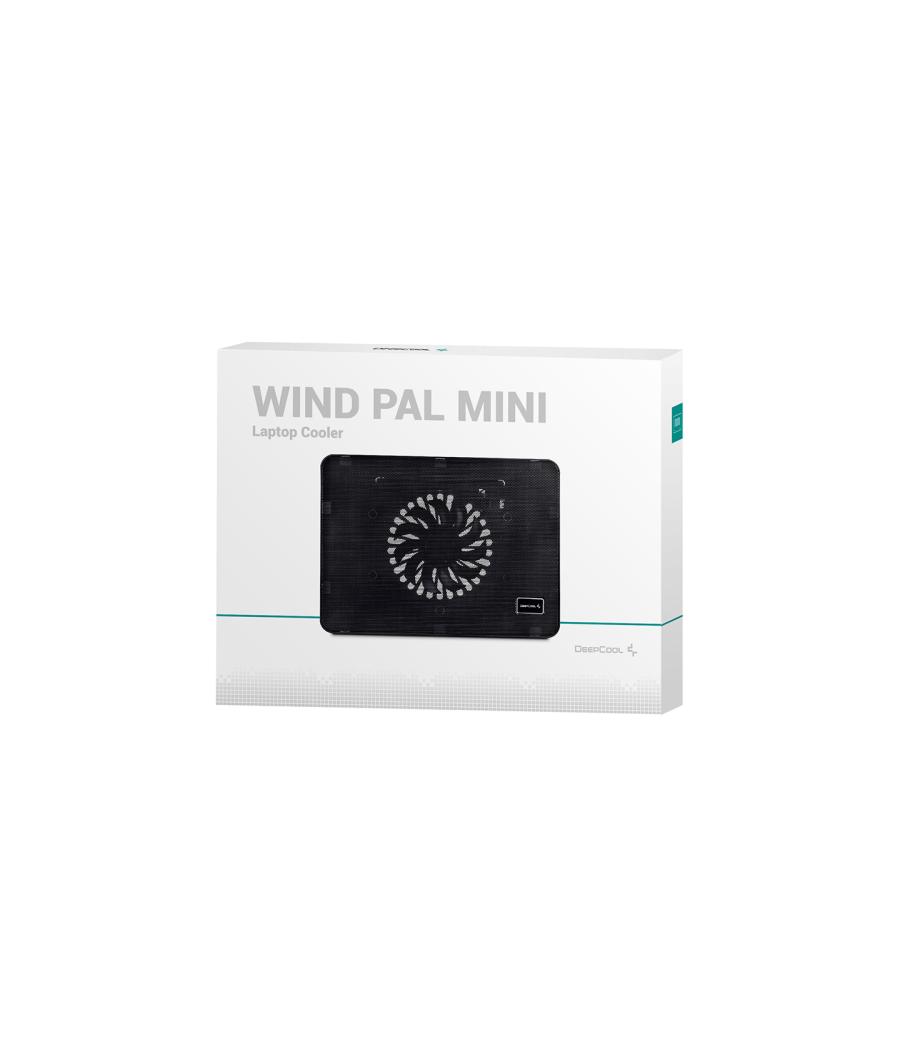 Base refrigeradora deepcool wind pal mini negro para portatil 15.6pulgadas 1 x 140mm