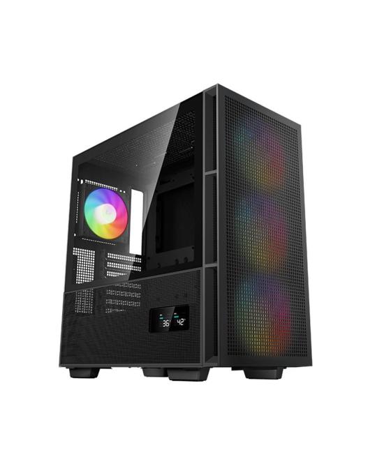 Caja ordenador gaming deepcool atx ch560 digital argb cristal templado negro