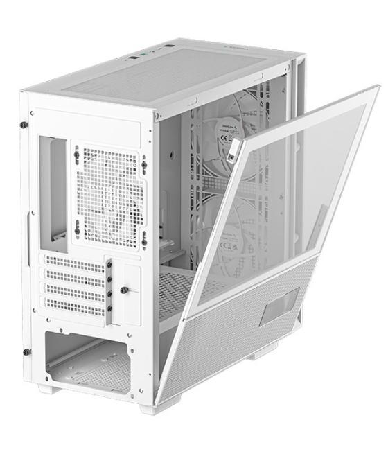 Caja ordenador gaming deepcool ch360 matx cristal templado blanco