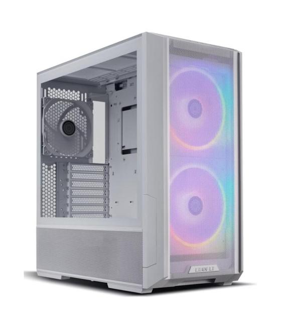 Caja ordenador gaming lian li e - atx lancool 216 argb cristal templado blanco