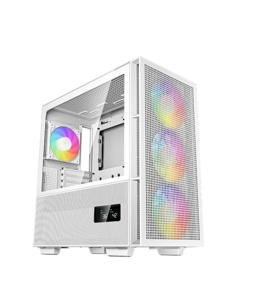 Caja ordenador gaming deepcool ch560 digital m - atx argb cristal templado blanco