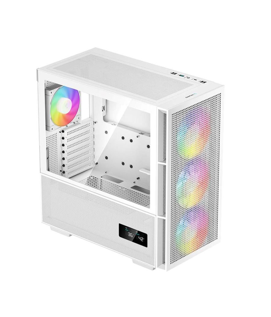 Caja ordenador gaming deepcool ch560 digital m - atx argb cristal templado blanco