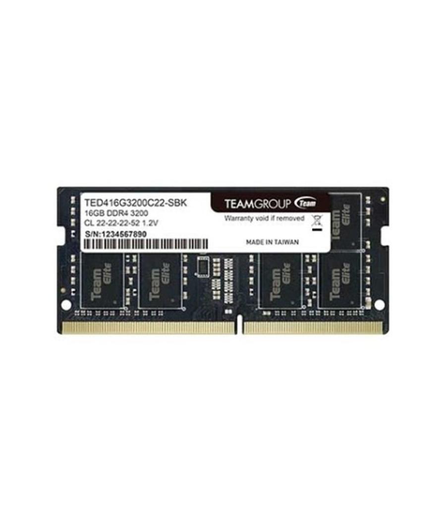 Memoria ram ddr4 16gb teamgroup elite - 3200mhz - pc4 25600 - sodimm - cl22 - 1.2v